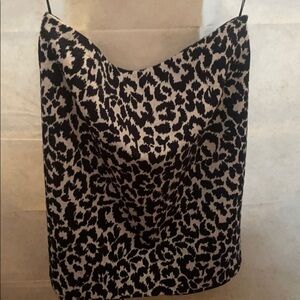 Anne Klein Black and White Animal Print skirt